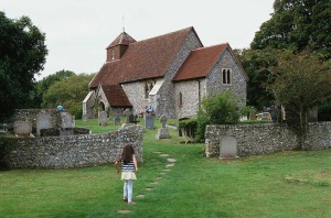 Slide of East Dean Church Sussex